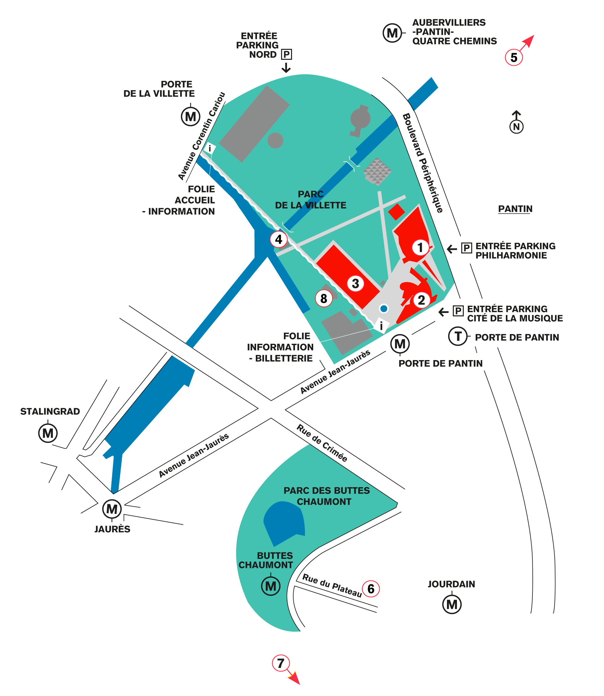 Plan d'accès du festival
