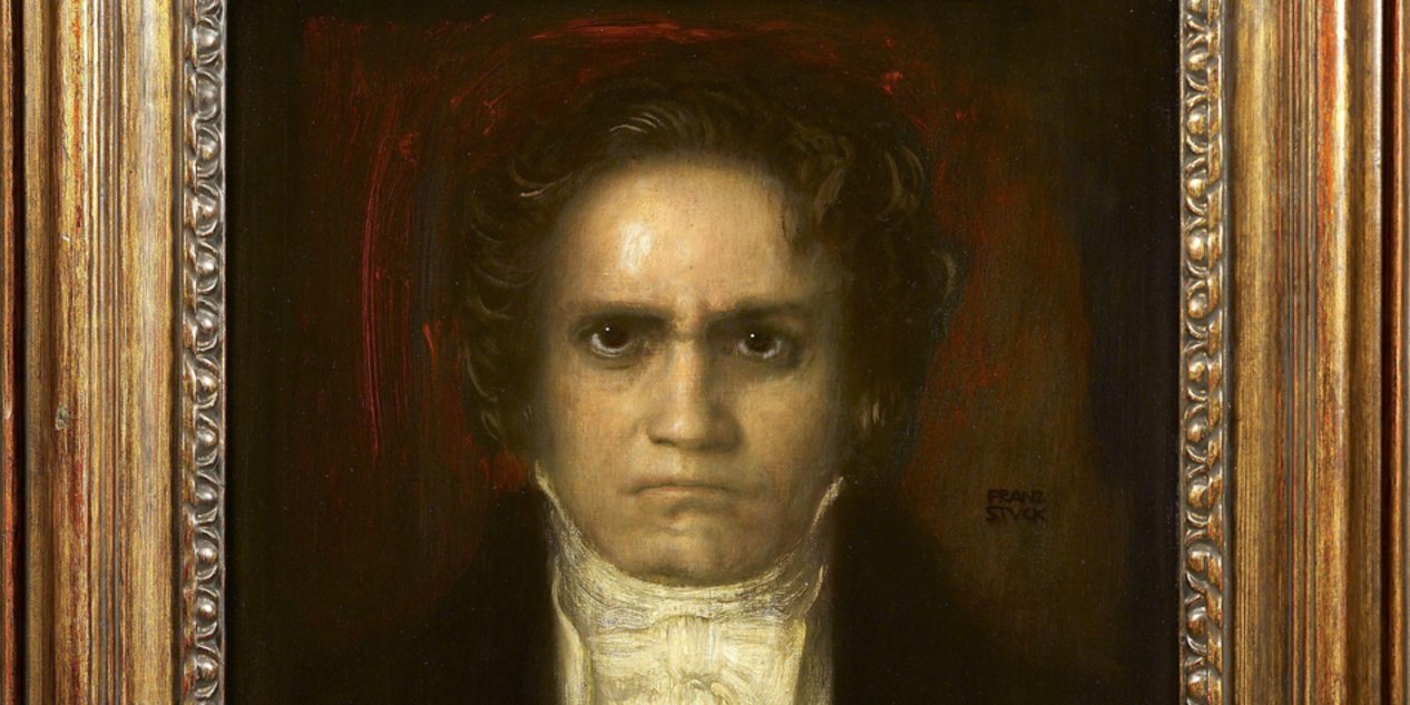 Photo d'un portrait de Beethoven