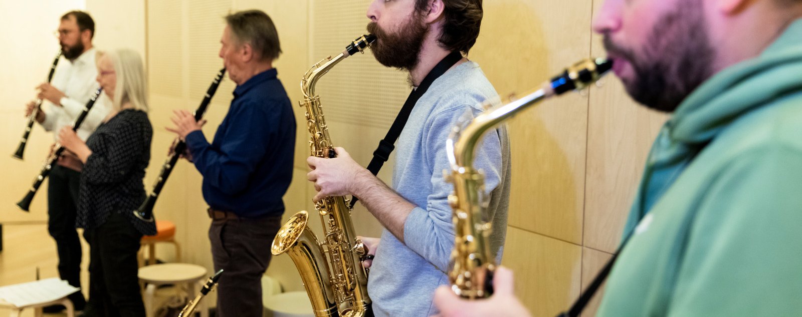 Séance de pratique du saxophone