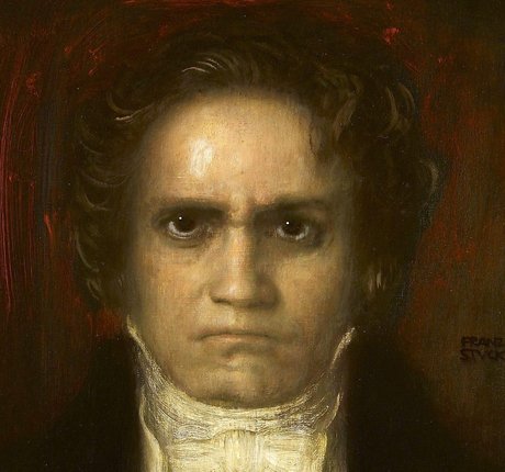 Photo d'un portrait de Beethoven